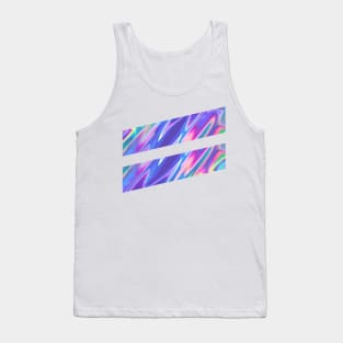 Double Slash, Abstract Colorful Geometric Graphic Design Tank Top